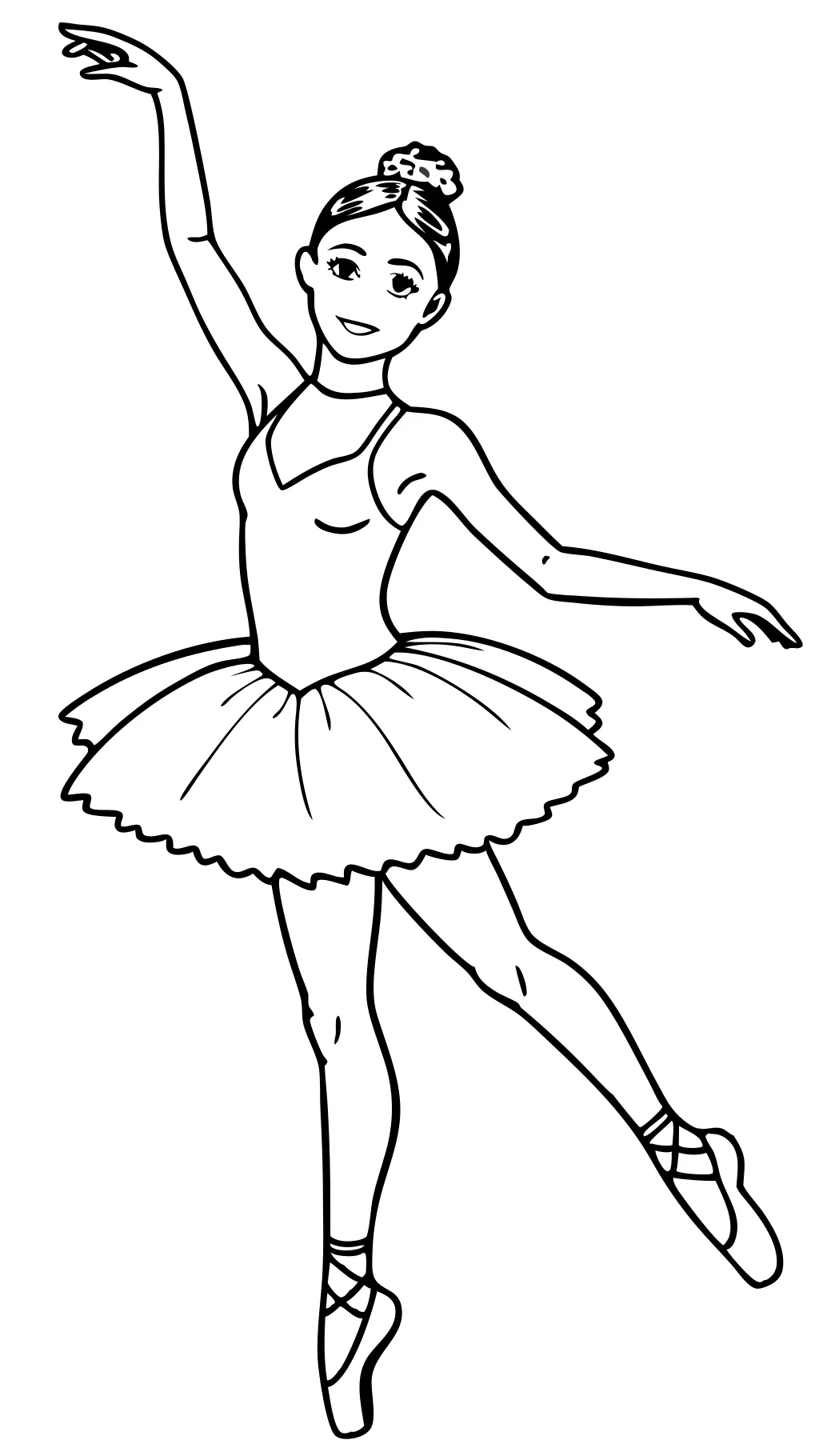 coloriages de ballerine réalistes